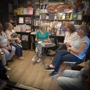 Françoise Pieterhons à la librairie des Saules
