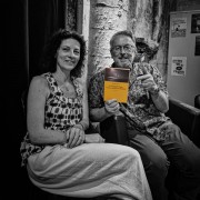 La Place du livre à Huy, avec Brigitte Moreau et Alain Lallemand.