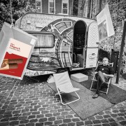 La Place du livre à Huy, avec Brigitte Moreau, Marc Meganck & Dominique Meessen.