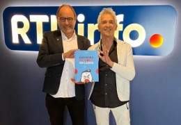 Pierre Kroll et Bruno Coppens dans le RTL info